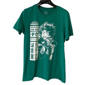 Funimation My Hero Academia Women’s Green Deku One For All Graphic Shirt Sz M